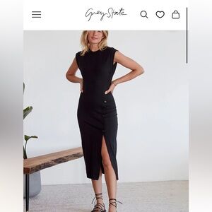 Grey State Black Chiara Dress